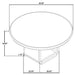 Bangor - Round Dining Table Set With Chairs Furniture Max