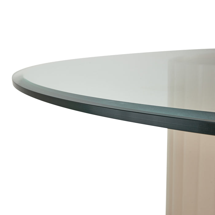 Malibu Crest - Round Dining Table - Chardonnay