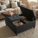 Harrison - Upholstered Coffee Table Storage Ottoman Simpli-Home