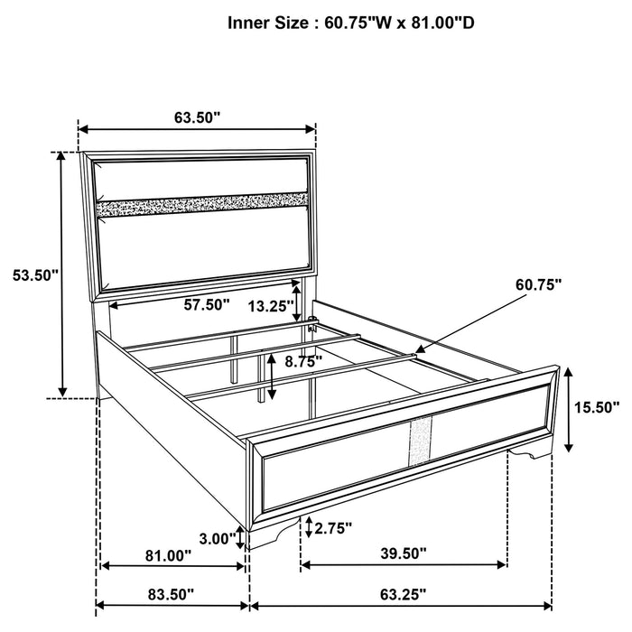Modern Bedroom Set With Upholstered Headboard And Textured Storage Furniture Max