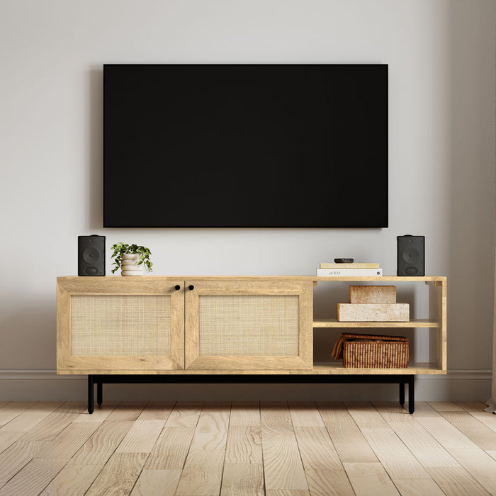 Reeves - TV Media Stand - Natural Simpli-Home