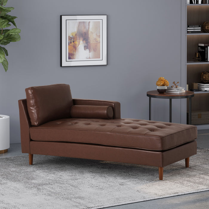 Chaise Lounge - Dark Brown - Waterproof Fabric