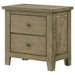 Pelton - 2 Drawer Nightstand - Oak Furniture Max