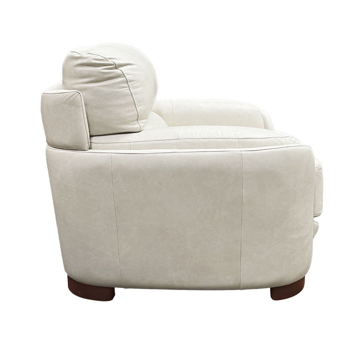 Edrice - Chair - Ivory Top Grain Leather ACME
