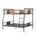 Brantley - Full Long / Queen Bunk Bed - Black Acme
