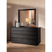 Bangor - 8 Drawer Dresser With Mirror Set - Black Furniture Max