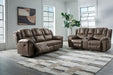 Lowilla - 2 Pc. - Reclining Sofa And Loveseat - Driftwood Signature Design by Ashley®