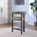Romeo - Faux Leather Counter Stool With Black Base (Set of 2) Meridian Furniture