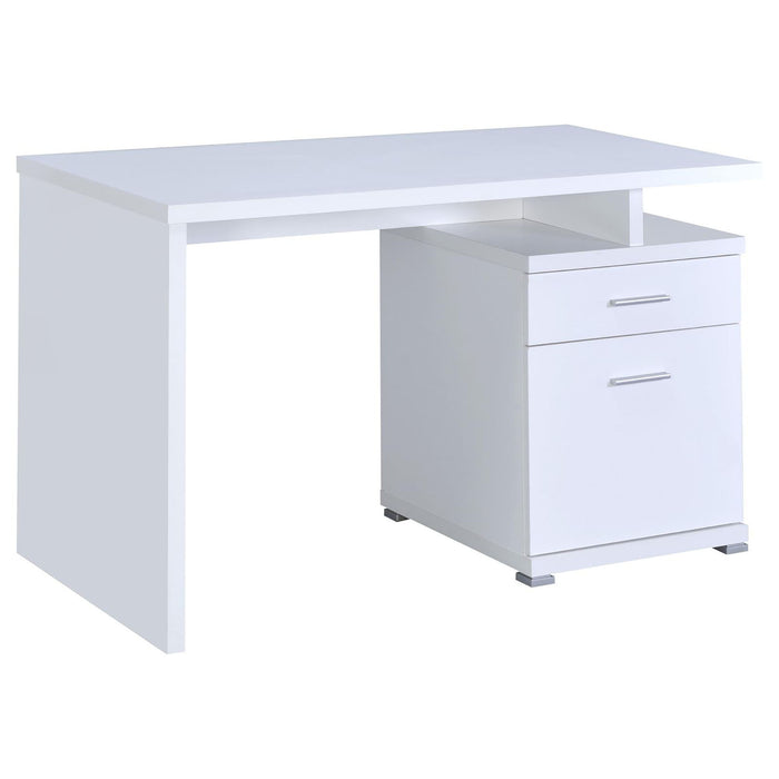 2 Drawer Reversible Office Desk With Modular Design Furniture Max