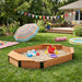 Octagon Sandbox With Storage, Sandpit With Cover And Liner For Backyard Daily Nest