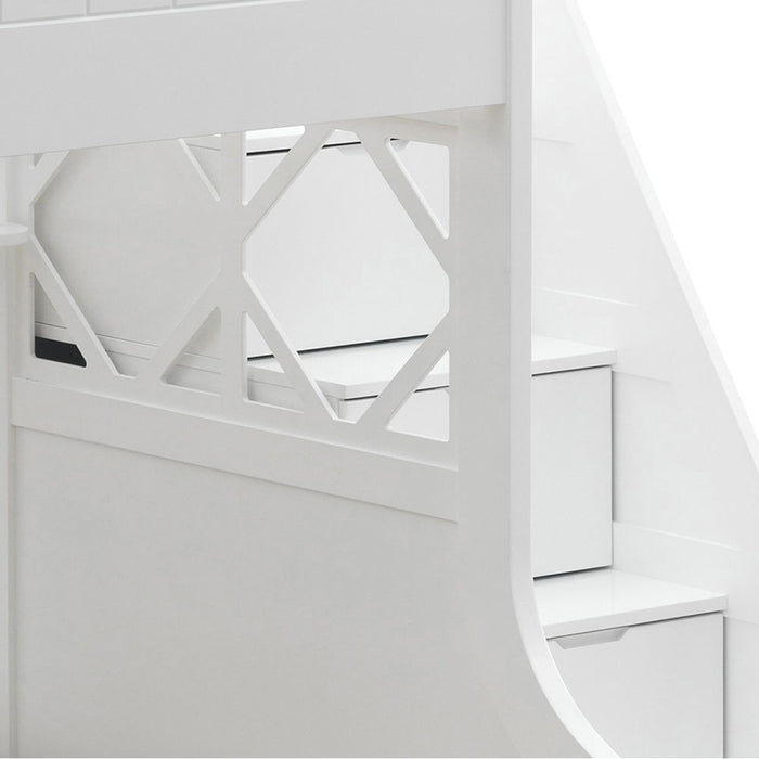 Meyer - Twin Over Full Bunk Bed With Storage - White ACME