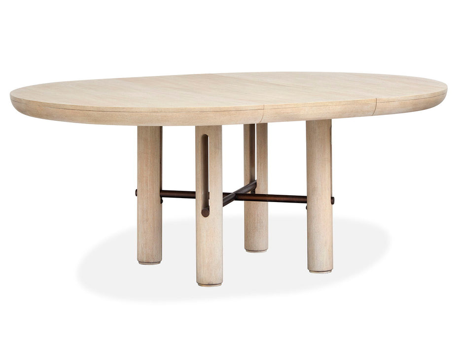 Sunset Cove - Extendable Round Dining Table - Sanibel Brown Magnussen Furniture