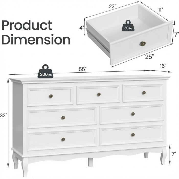 7 Drawer Dresser Home Essentials