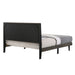 Valdemar - Queen Bed - Brown Fabric & Weathered Gray ACME