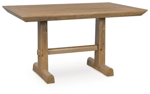Ridgester - Rectangular Dining Room Counter Table - Light Brown Benchcraft®