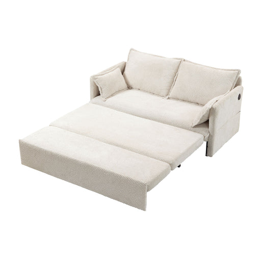 Pull Out Sofa Bed, Convertible Sleeper Sofa Couch, Side Storage, And USB / C - Type Charging Ports Chair Home Essentials