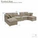 Modular Cloud Sofa, Freely Configurable Corner, Living Room Furniture Home Essentials