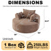 Modern Single Sofa With Backrest Pillow For Living Room Home Essentials
