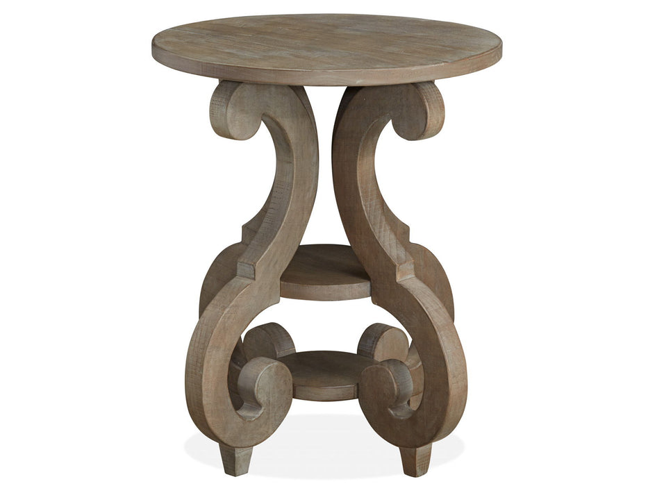 Tinley Park - Round Accent End Table - Dove Tail Gray Magnussen Furniture