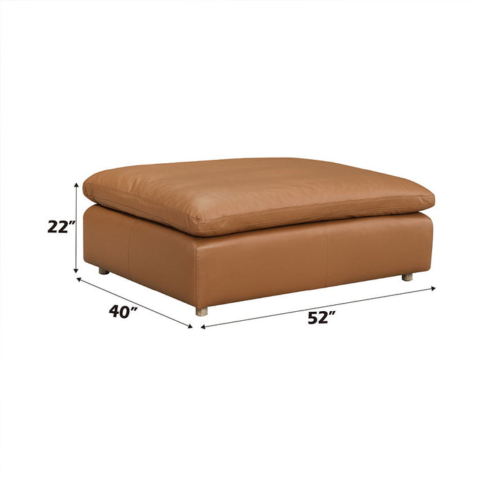 Brighton - Ottoman - Brown Top Grain Leather ACME