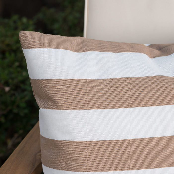 Coronado - Stripe Square Pillow - Brown
