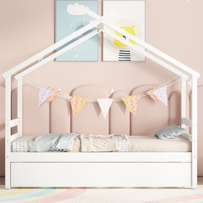 House-Shaped Bed With Trundle