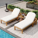 Outdoor Chaise Lounge With 5 Position Adjustable Backrest (Set of 2) Hearth and Haven