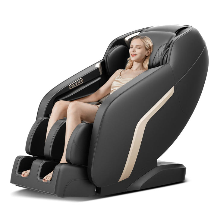 Massage Chair, Zero Gravity Shiatsu Massage Chairs Full Body And Recliner Sl-Track Massage Chair With Bluetooth Speaker, Anion, Thai Stretch, USB Charing, Heating And Foot Roller Massager - Black Daily Nest