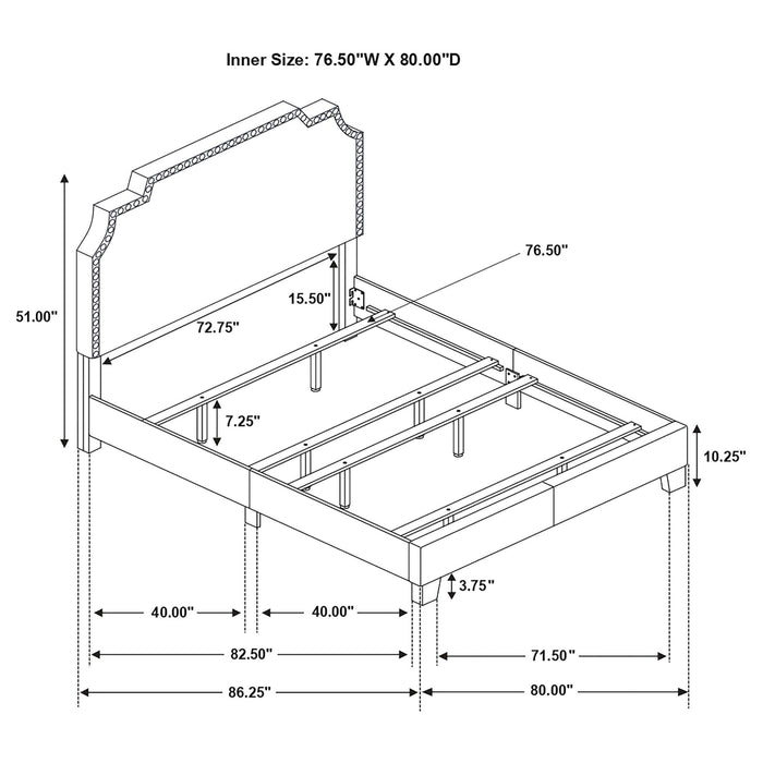 Copper - Eastern King Panel Bed - Beige