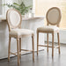 French Country Bar Chairs & Round Back (Set of 2) Home Essentials