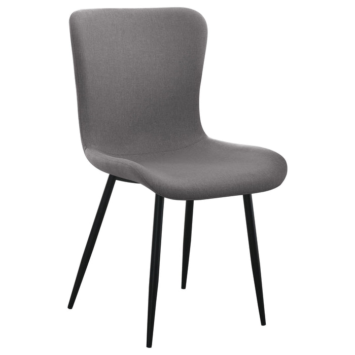 Grant - Upholstered Dining Side Chair (Set of 2) - Warm Gray