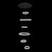 Michael Amini Lighting - Galaxy Modern 49" Crystal Chandelier - Chrome Michael Amini
