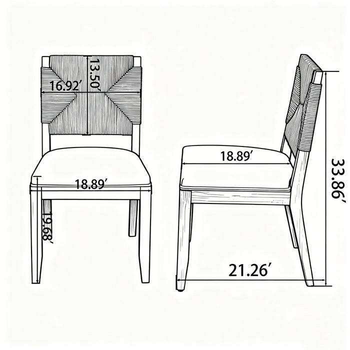 French Country Dining Chairs (Set of 2) Home Essentials