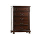 1 Piece Chest Bun Feet Pull Handles Round Knobs Bedroom Furniture - Cherry Home Essentials