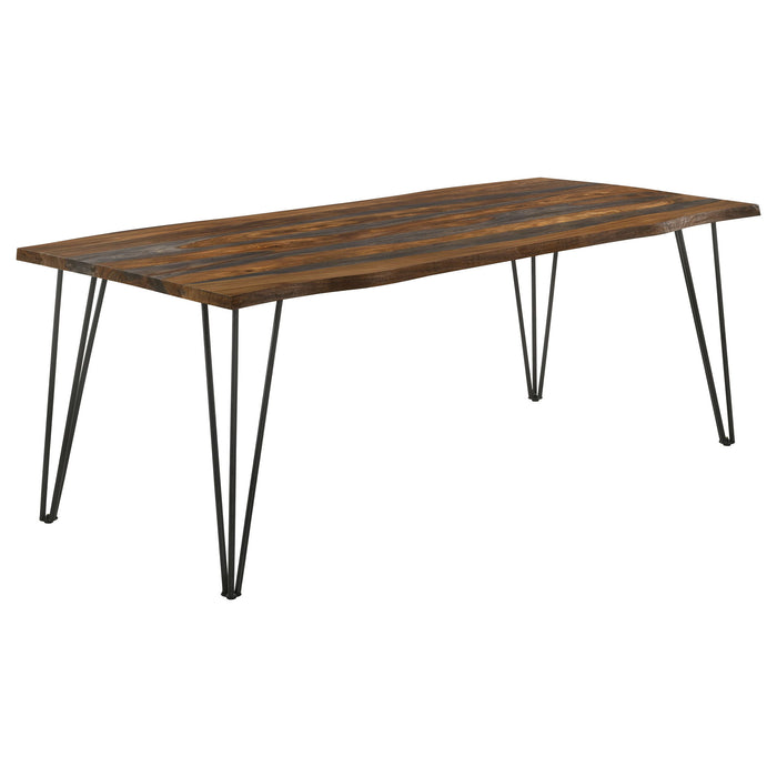 Neve - Sheesham Live Edge Dining Table - Gray Furniture Max