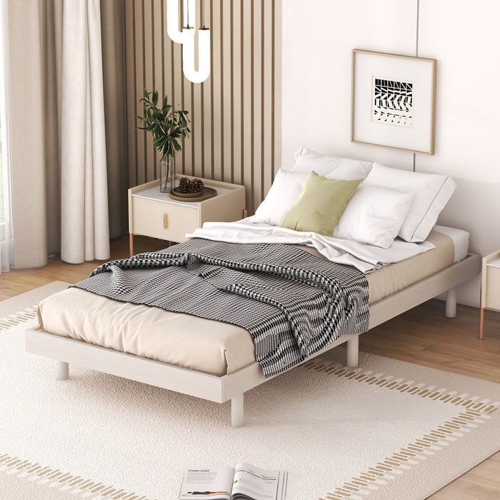 Modern Floating Platform Bed Frame Home Essentials