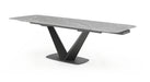 Cloud - Dining Table - Gray / Black Extravaganza Collection