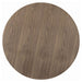 Round Dining Table With Pedestal Base - Warm Walnut Furniture Max