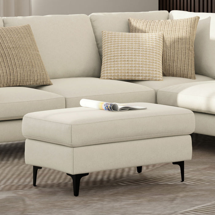 Ava - Versatile Mid Century Ottoman Simpli-Home