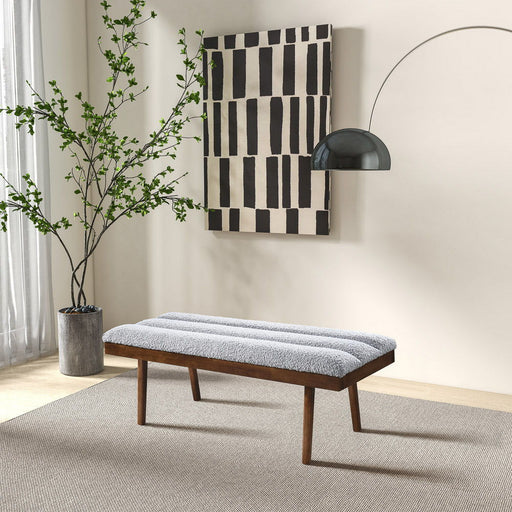 Troni - Bench - Brown / Light Gray Ashcroft Furniture