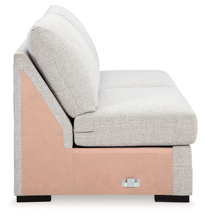 Koralynn - Armless Loveseat - Stone Benchcraft®