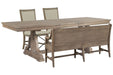 Paxton Place - Extendable Trestle Dining Table Set Magnussen Furniture