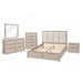 Melissa - 5 Piece Storage Bedroom Set With Padded Headboard Global Furniture USA