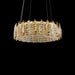 Michael Amini Lighting - Imperia 24" Wide Round Crystal LED Chandelier - Champagne Gold Michael Amini