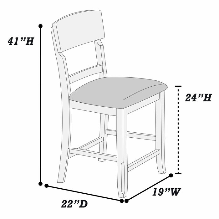 Ladder Back Dining Chairs (Set of 2) Home Essentials