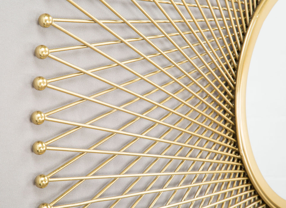 Glow - Round Mirror - Gold