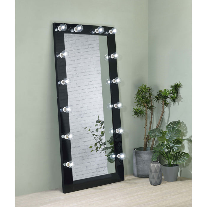Theron - Floor Mirror With LED Lighting Furniture Max