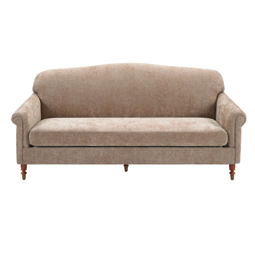 Loveseat Sofa, 2 Seater Couch With Rolled Arms Noble House