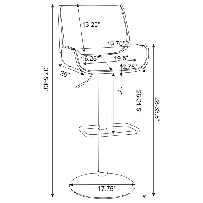 Adjustable Bar Stool Furniture Max