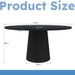 Round Dining Table With Strip Base Home Essentials